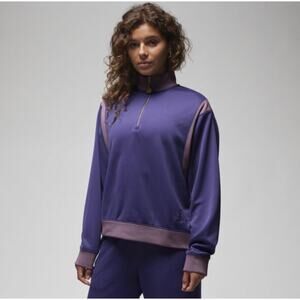 Women's Jordan (Her)itage 1/4 Zip Jacket Purple/Mauve Size Large
